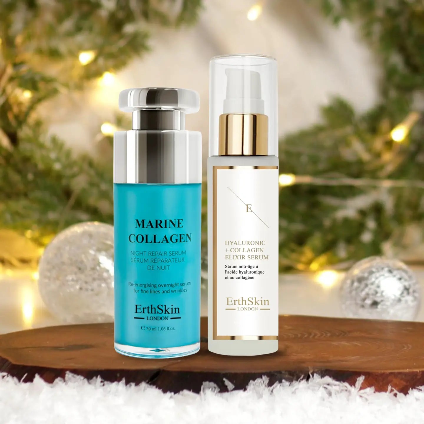 Hyaluronic Acid & Collagen Serum - 60ml + Marine Collagen Night Repair Serum 30m