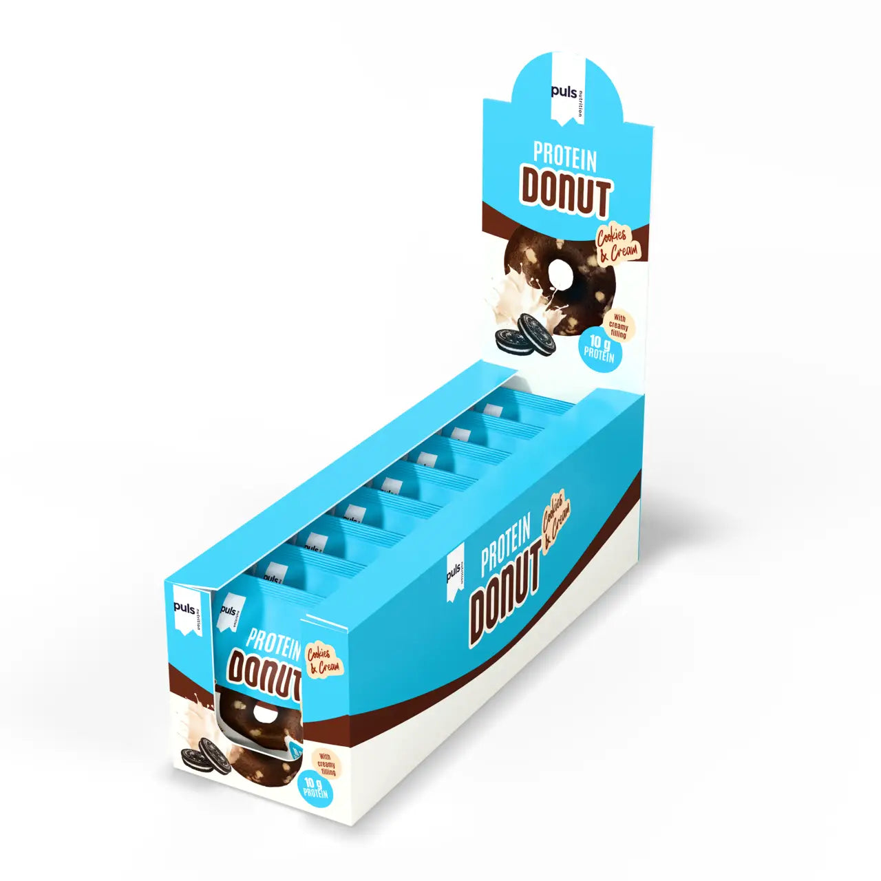 Protein Donut Cookies & Cream 75g 8stk