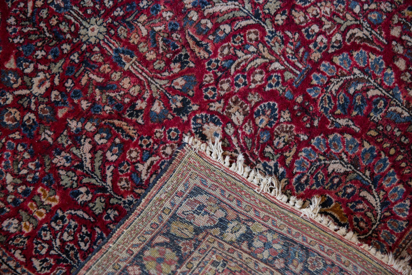 3.5x5 Vintage Sarouk Rug
