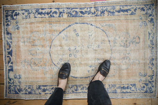 3x4.5 Vintage Distressed Oushak Rug