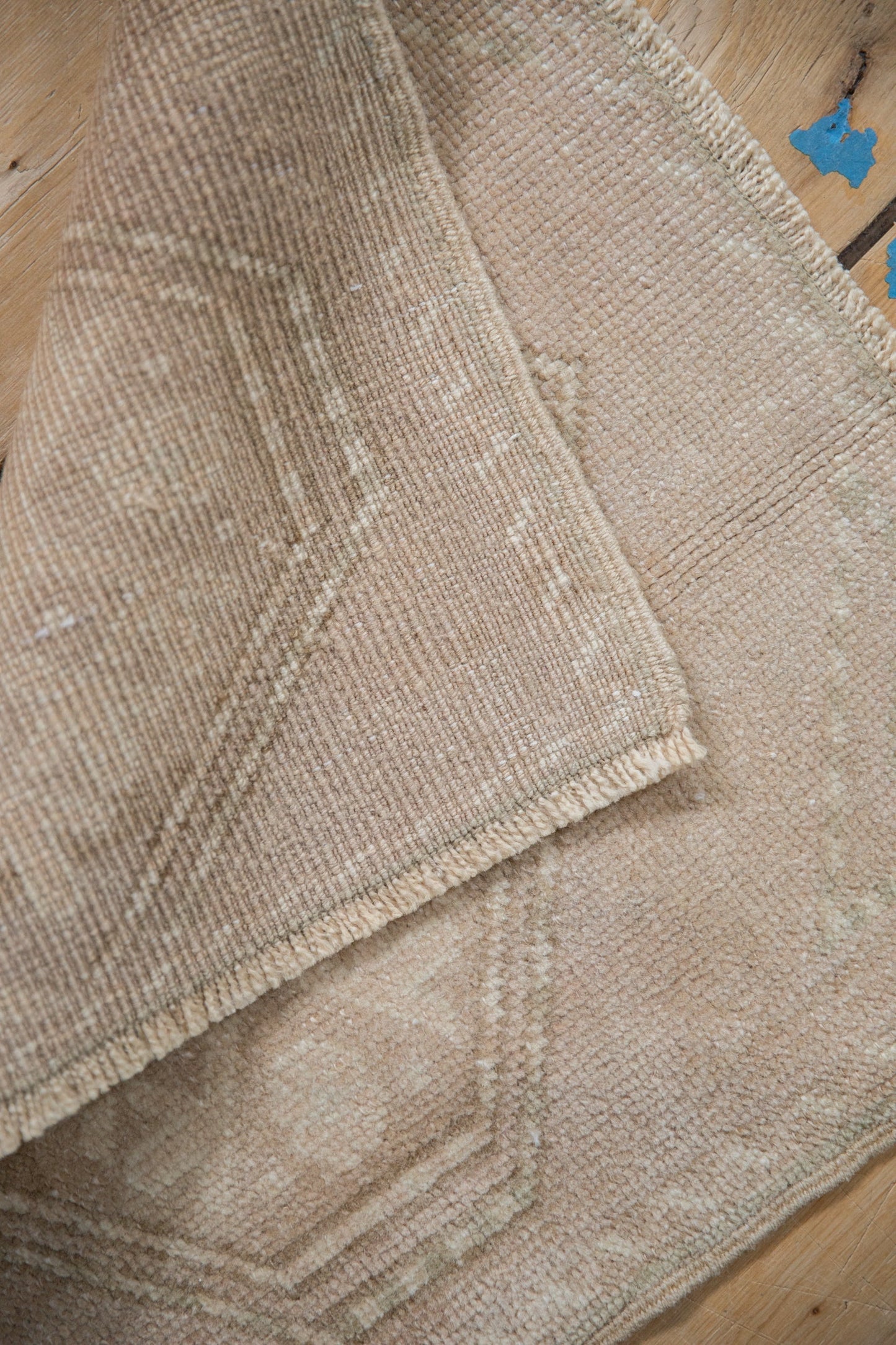 1.5x2 Vintage Distressed Oushak Square Rug Mat