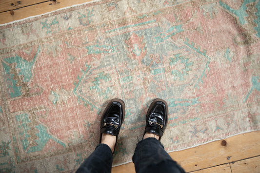 2.5x5.5 Vintage Distressed Oushak Rug Runner