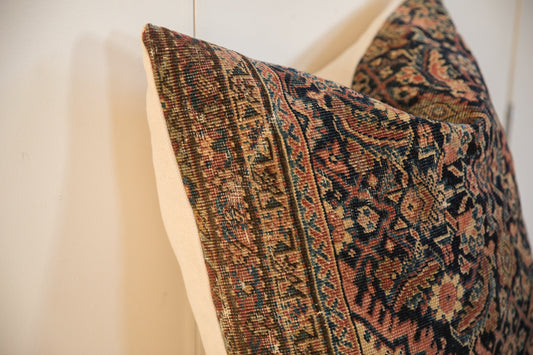 XL Vintage Rug Fragment Pillow 24x24