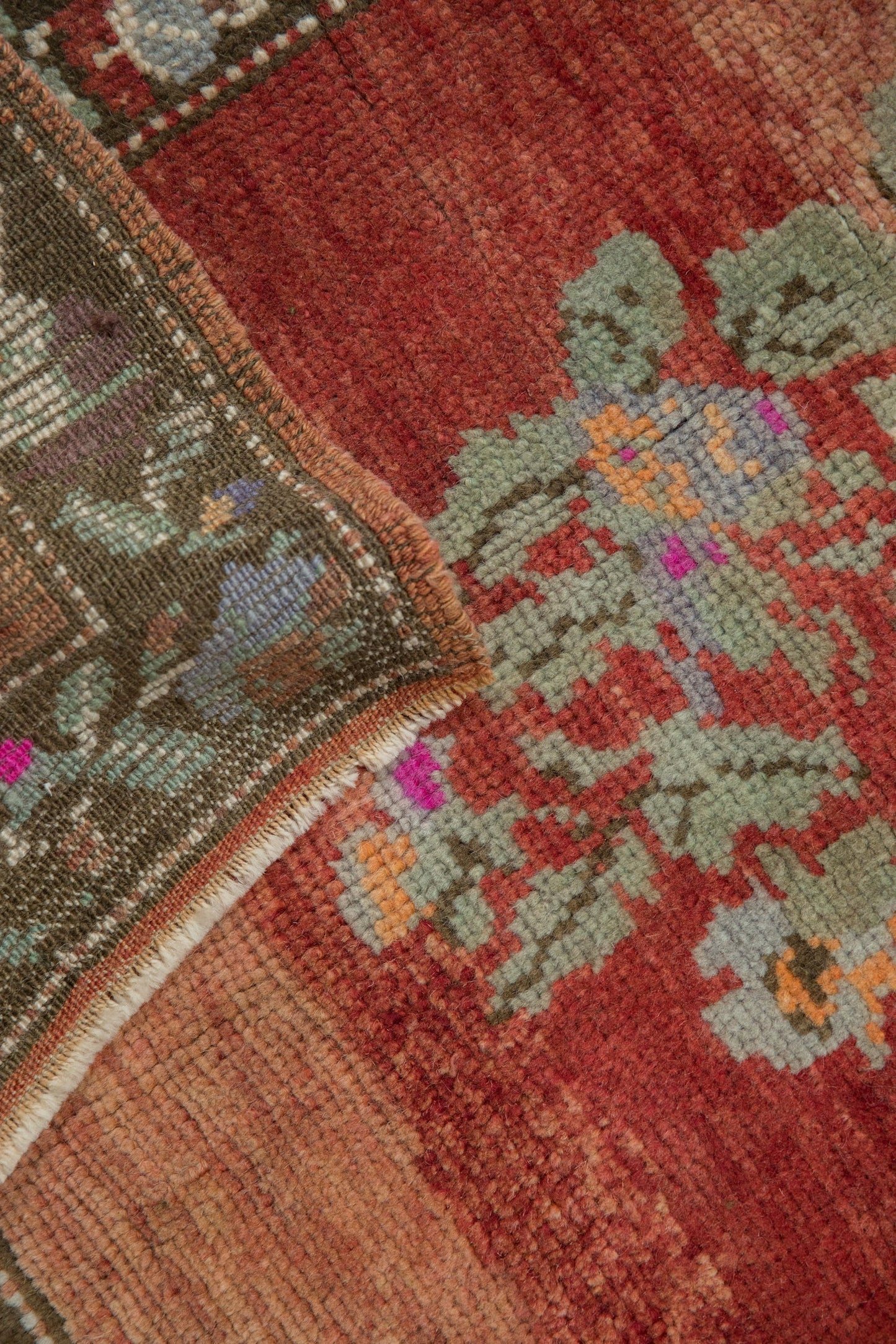2.5x4 Vintage Distressed Oushak Rug