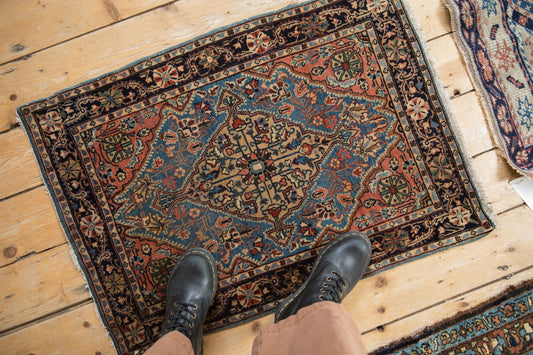 2x3 Vintage Farahan Sarouk Rug Mat