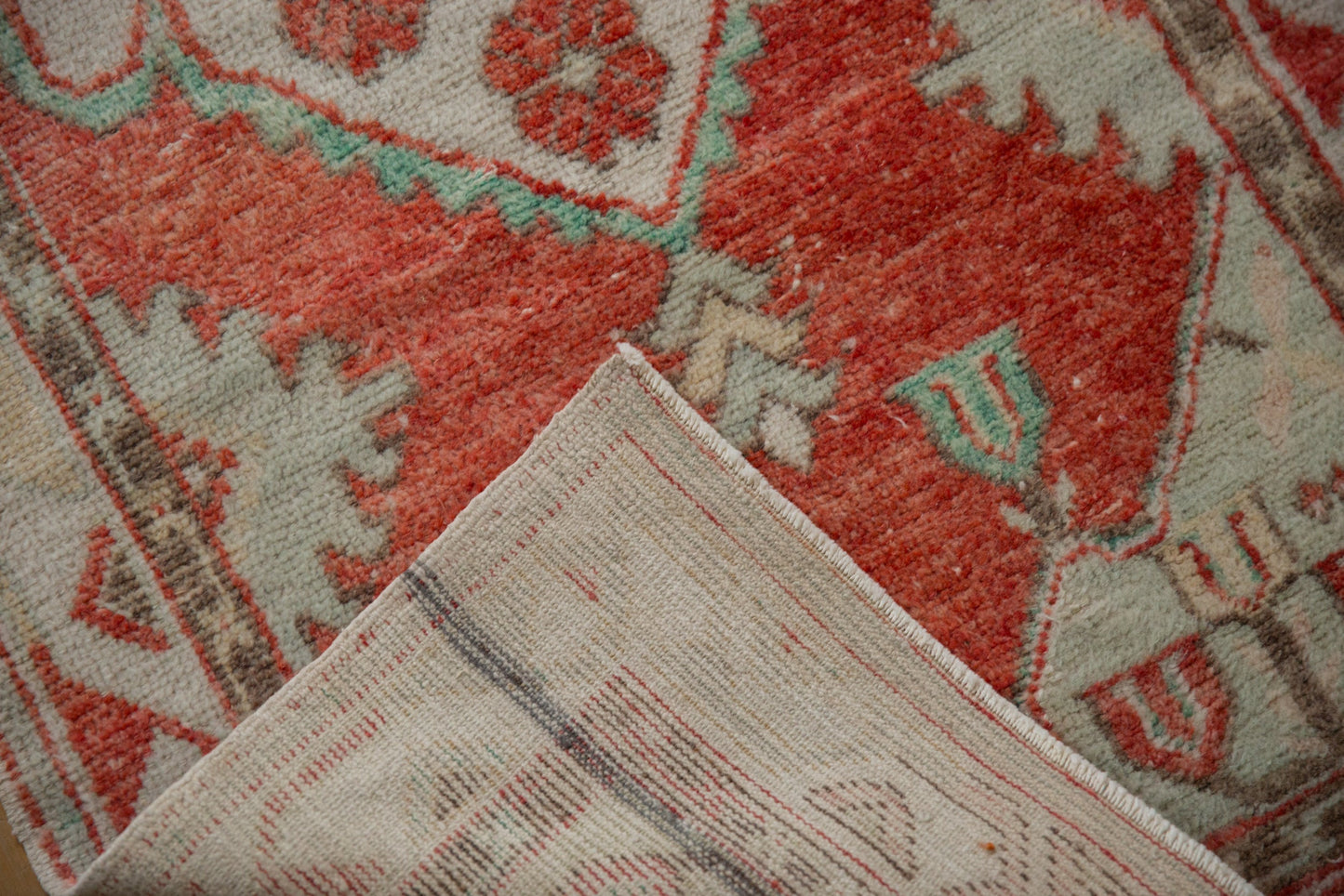 2.5x5.5 Vintage Distressed Oushak Rug Runner