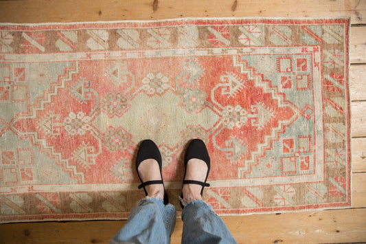 2.5x5 Vintage Distressed Oushak Rug Runner
