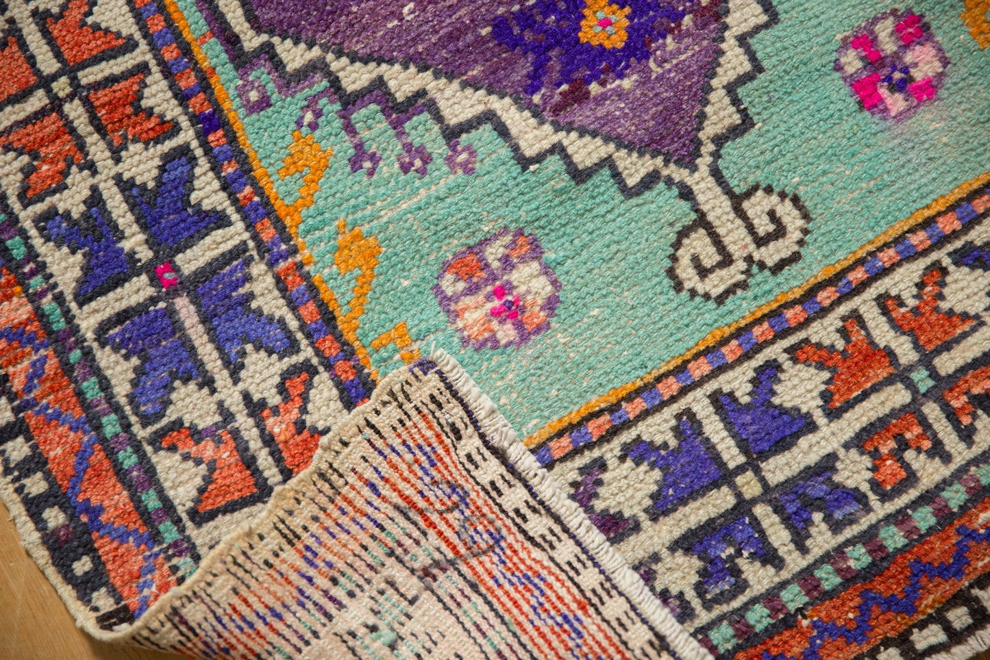 2.5x5 Vintage Distressed Oushak Rug Runner