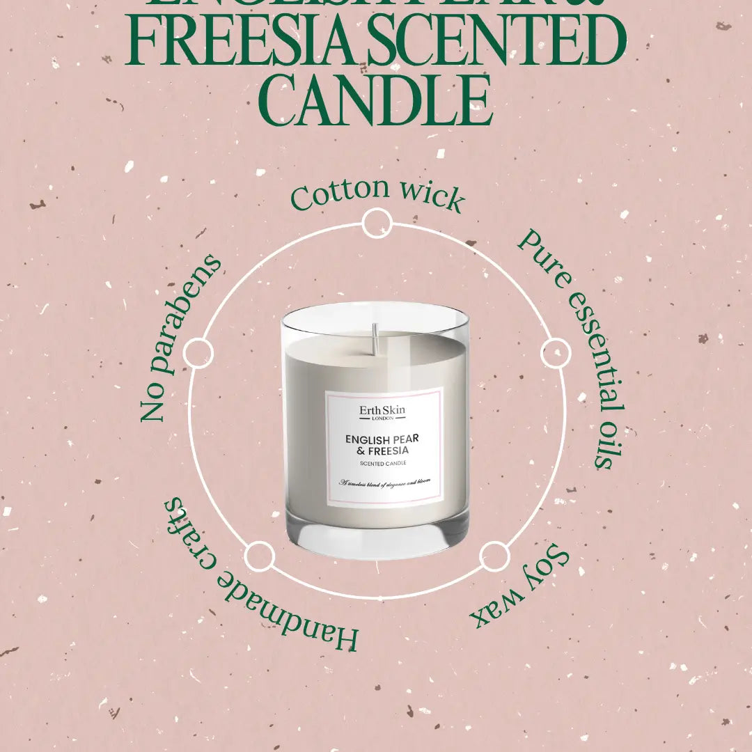 English Pear & Freesia Scented Candle