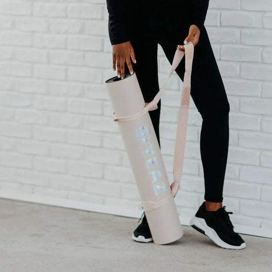 Aura Yoga & Fitness Mat — Shy Blush