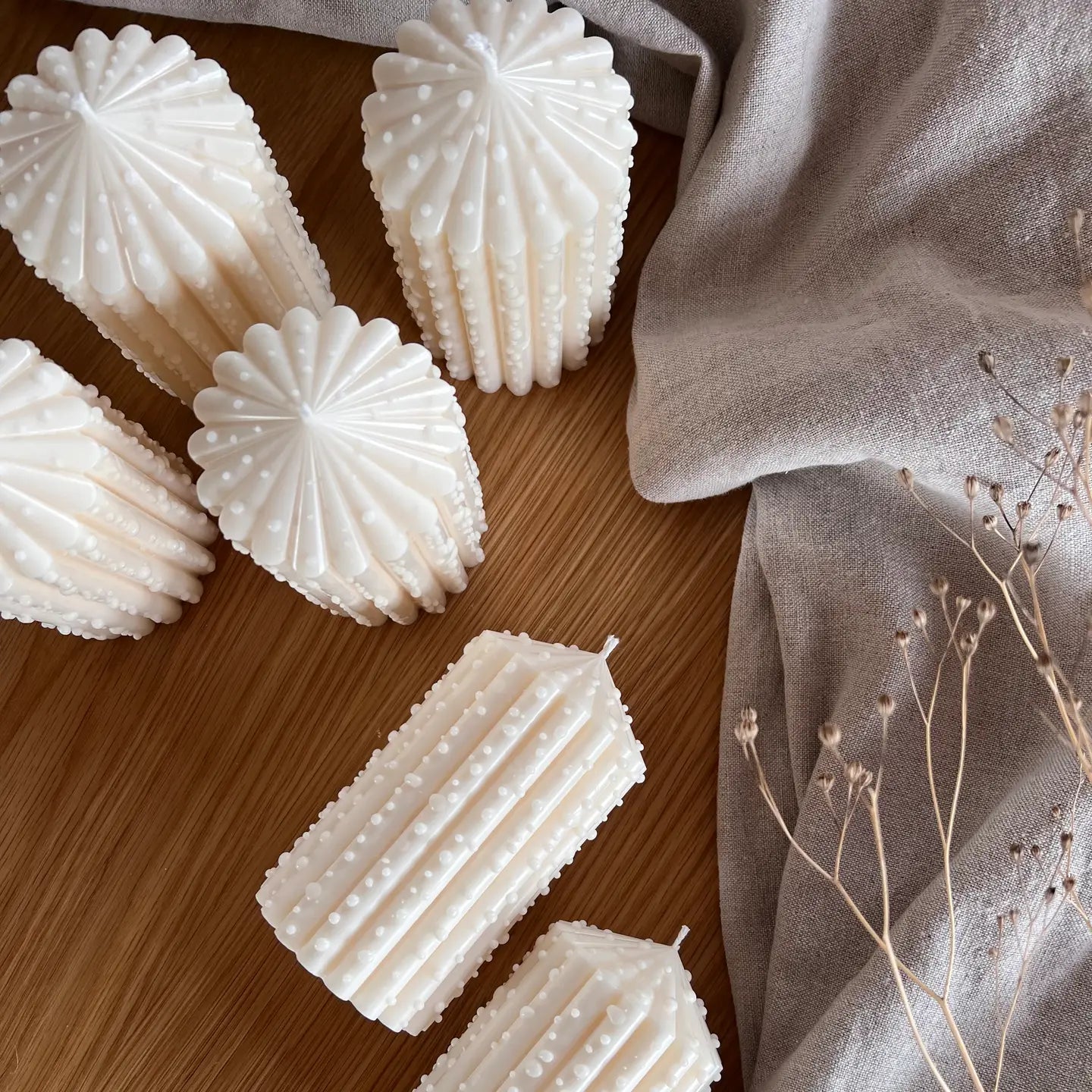 Let It Snow Pillar Candle