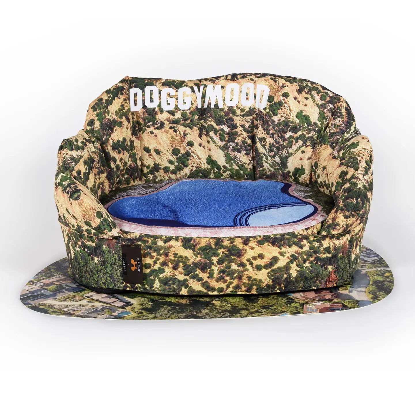 Removable Doghouse Set+Waterproof Underdoghouse Mat