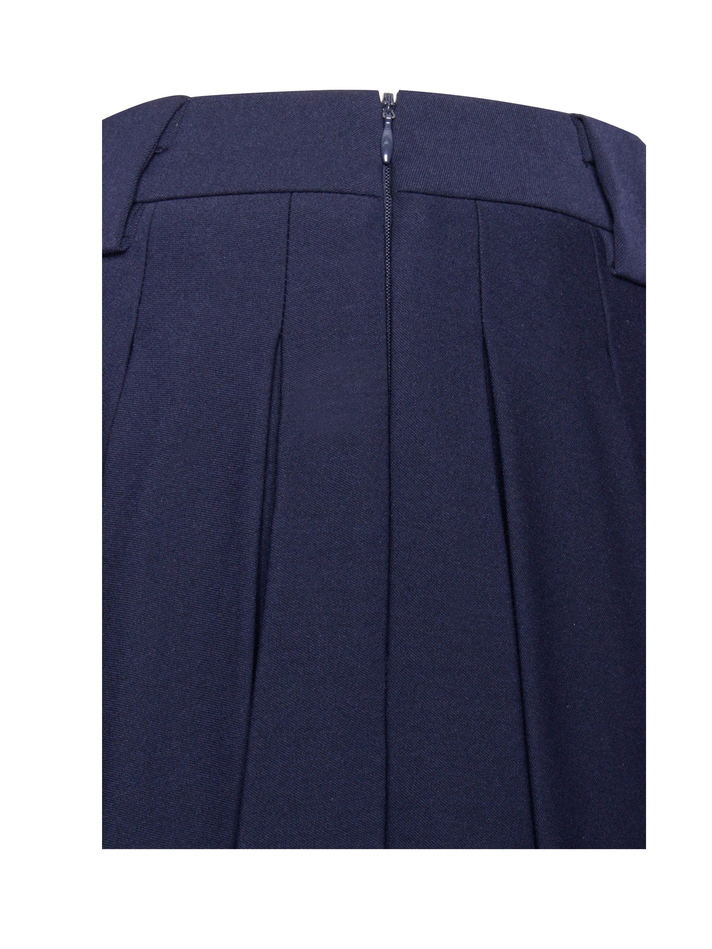 Nasya Navy Blue Pleated Mini Skort