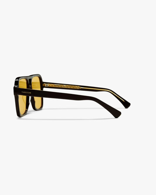Donna, Black/Yellow Sunglasses Made in Italy