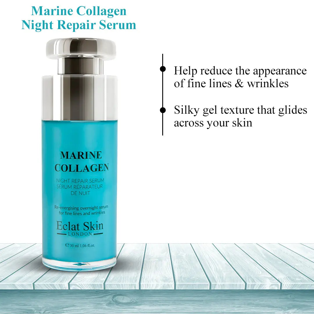 Marine Collagen SPF50 Day Cream 50ml + Marine Collagen Night Repair Serum 30ml