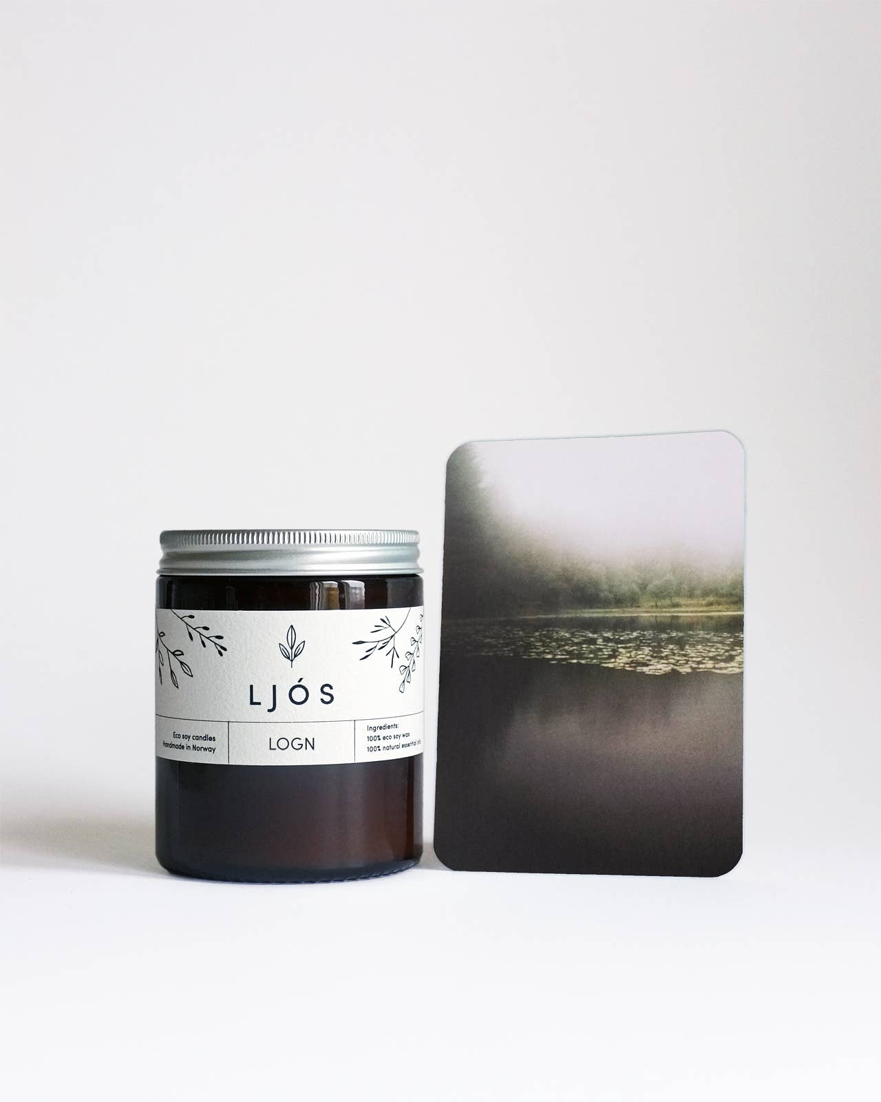 LOGN - Lavender & Bergamot Soy Candle | Handmade in Norway