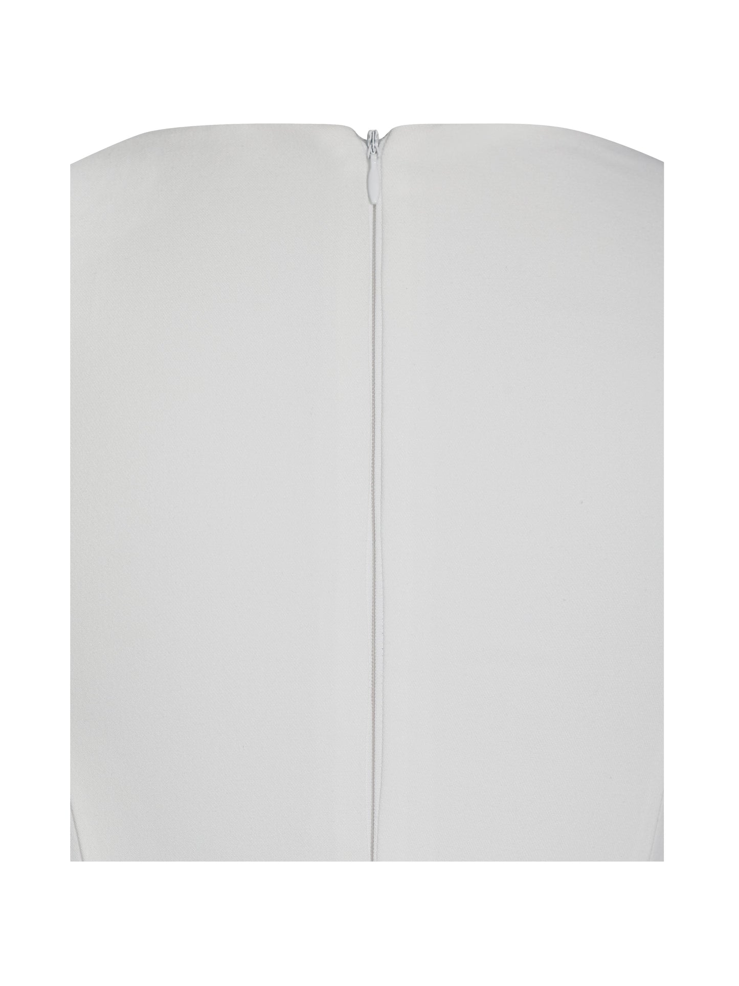 Iliana White Pearl Chain Embellished Midi Dress