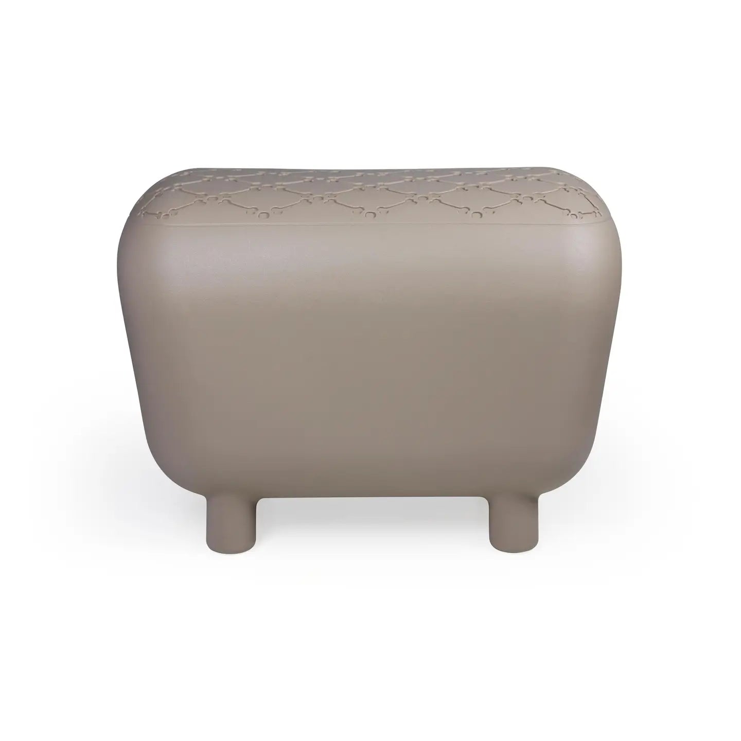 Designer bench and dog house with two-tone inner cushion