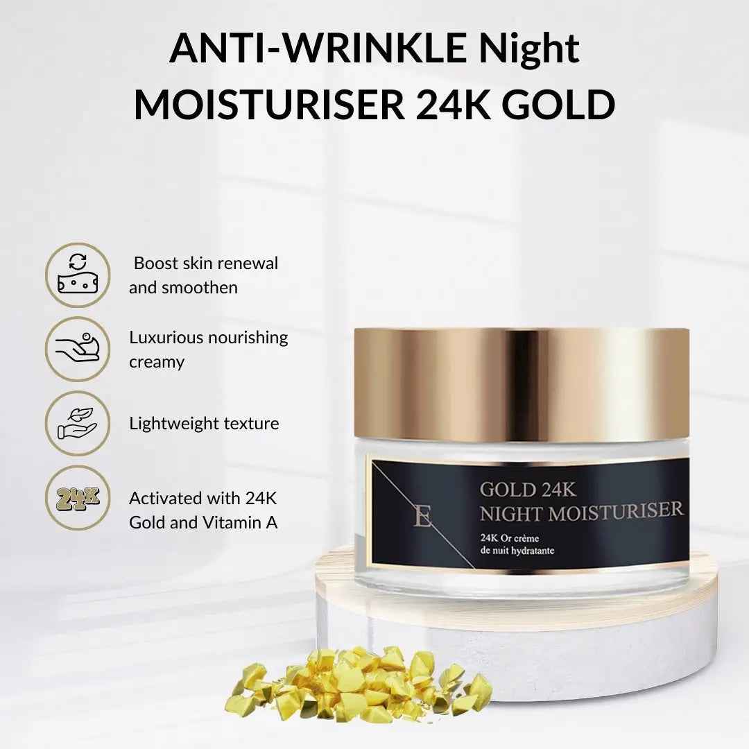 Anti-Wrinkle Night Moisturiser 24K Gold - 50ml