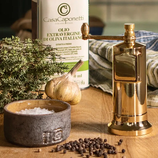 The Original 'chefs Mate' - 5.3" Brass Pepper Grinder