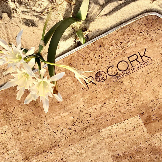 Santosha - Original Solid Cork Yoga Mat 5.0mm Earthy Beige