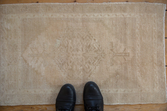 1.5x3 Vintage Distressed Oushak Rug Mat