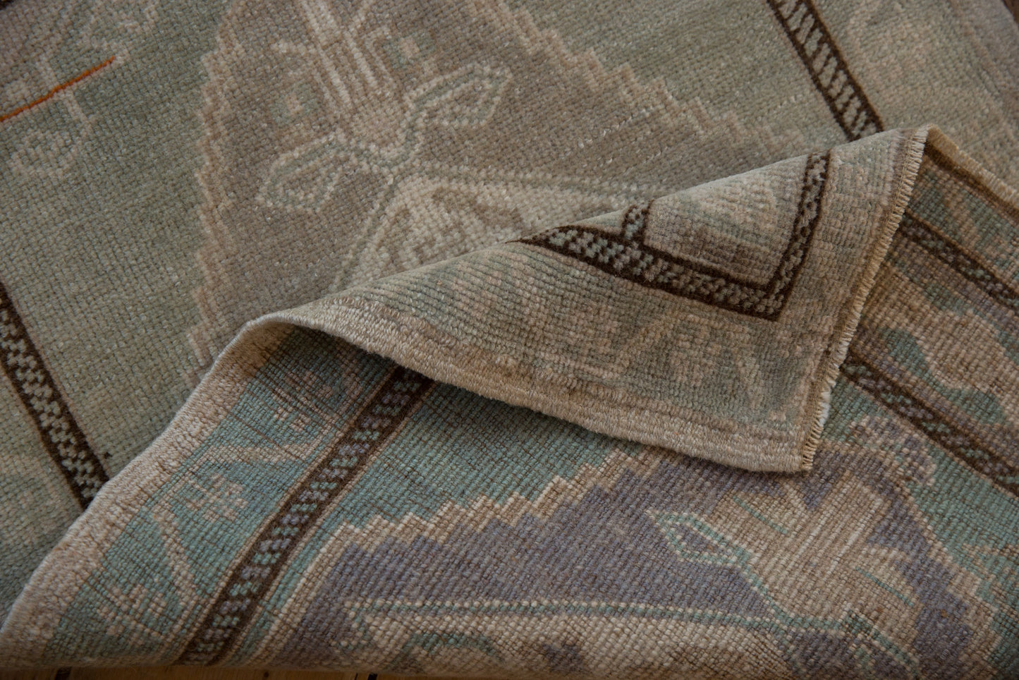 2x3 Vintage Distressed Oushak Rug Mat