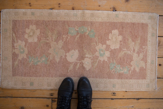 1.5x3.5 Vintage Distressed Oushak Rug Mat Runner