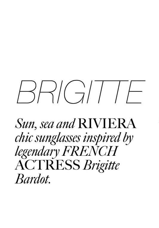 Brigitte, Black Faded Lense Sunglasses