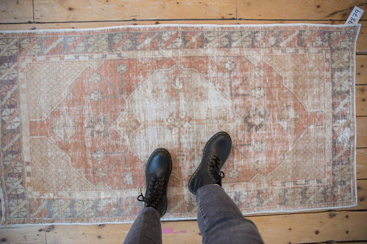 2.5x5 Vintage Distressed Oushak Rug Runner