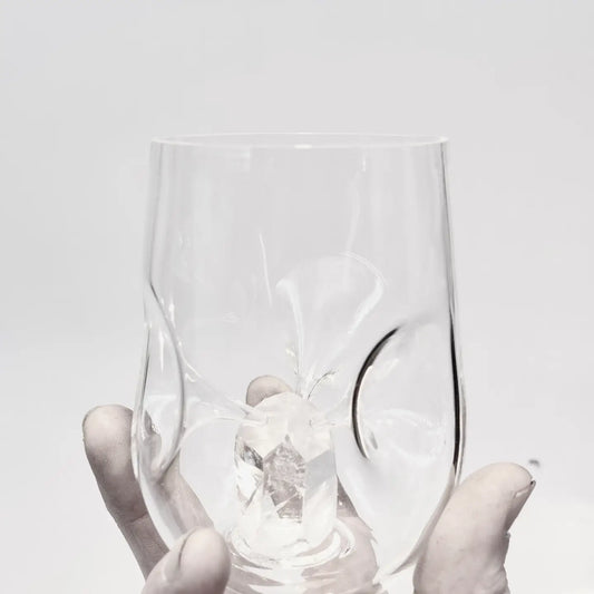 Gigi Drinking Glass with Rock Crystal