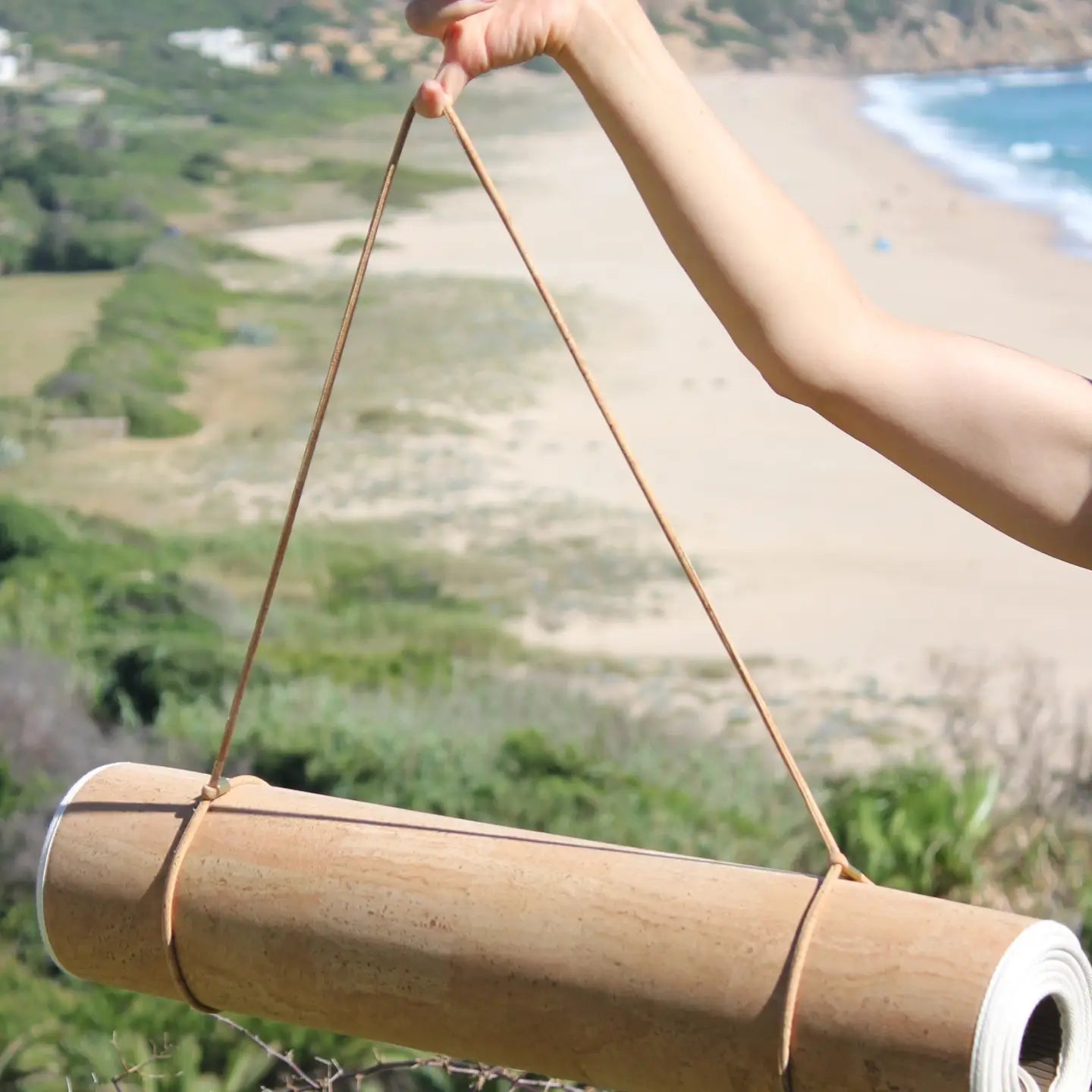 Ahimsa - Comfort Solid Cork Yoga Mat 6.5 mm Brown