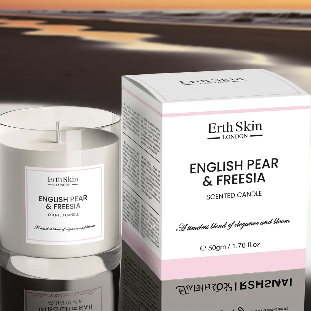 English Pear & Freesia Scented Candle