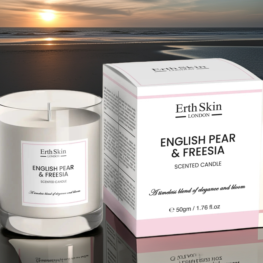 English Pear & Freesia Scented Candle