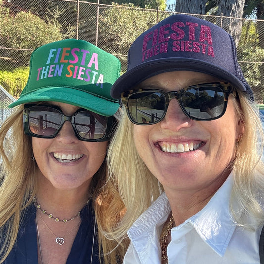 Midlifers FIESTA THEN SIESTA navy trucker