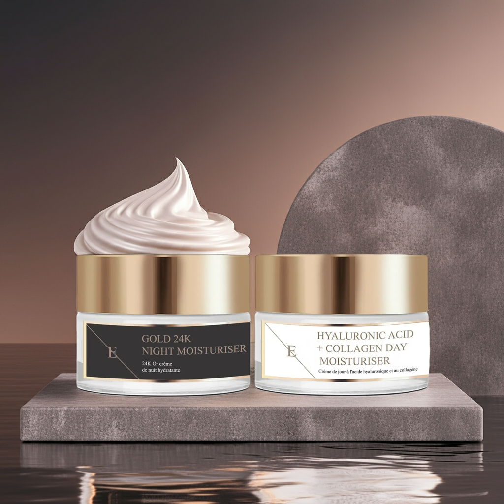 2pc 24k Gold + Collagen Cream Set