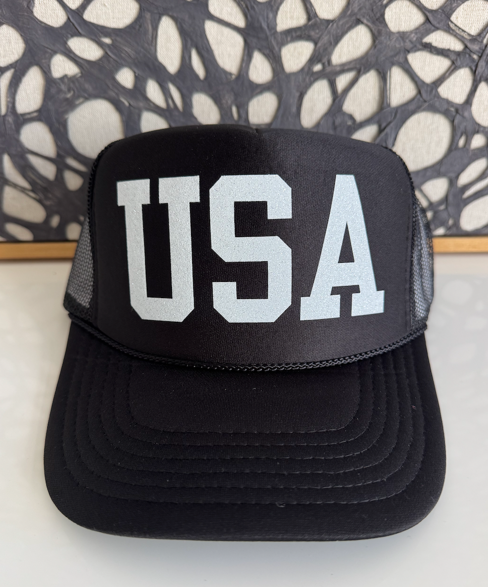 USA black trucker