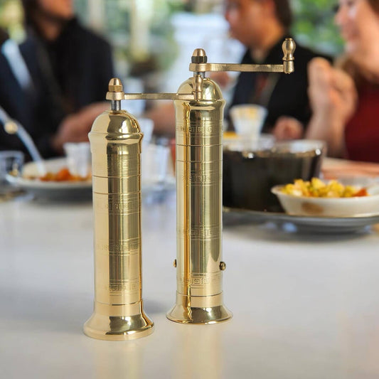 Rune-Jakobsen Design - The original 'Brass Mill' - 8" pepper grinder