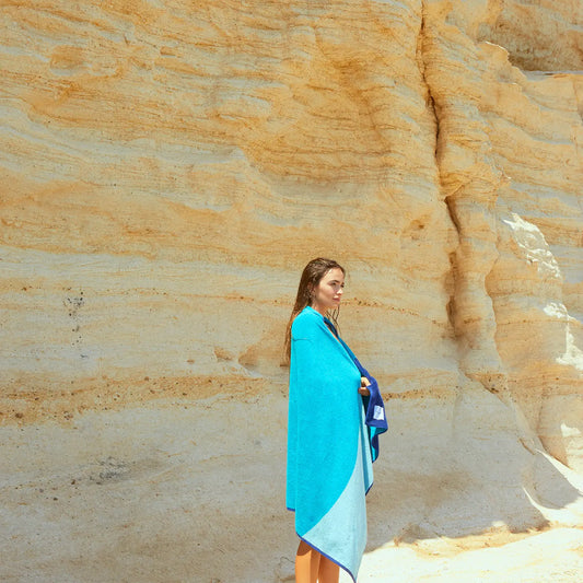 Premium Connectable Beach Towel - Organic Cotton - Swell