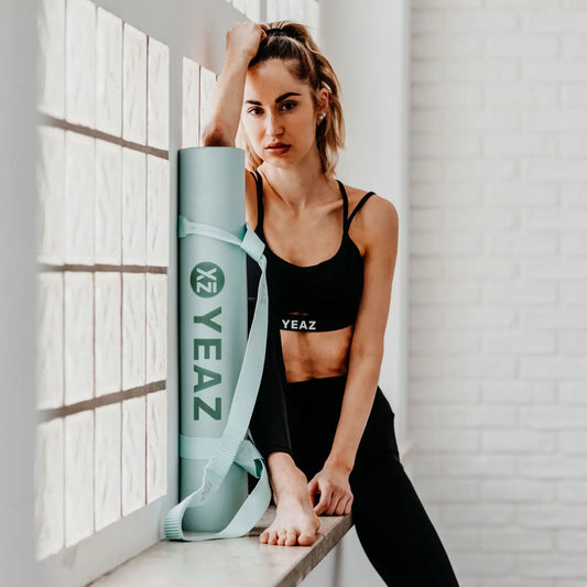 Move Up Yoga Strap & Yoga Mat Set - Beach Glass