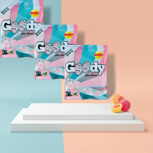 Swedish Candy Bubs Goody Raspberry/Blueberry 90g X 12