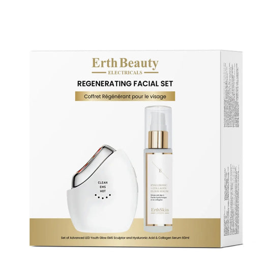 Regenerating Facial Set (Advanced Led Youth Glow Ems Sculptor + Ha Serum 60ML)