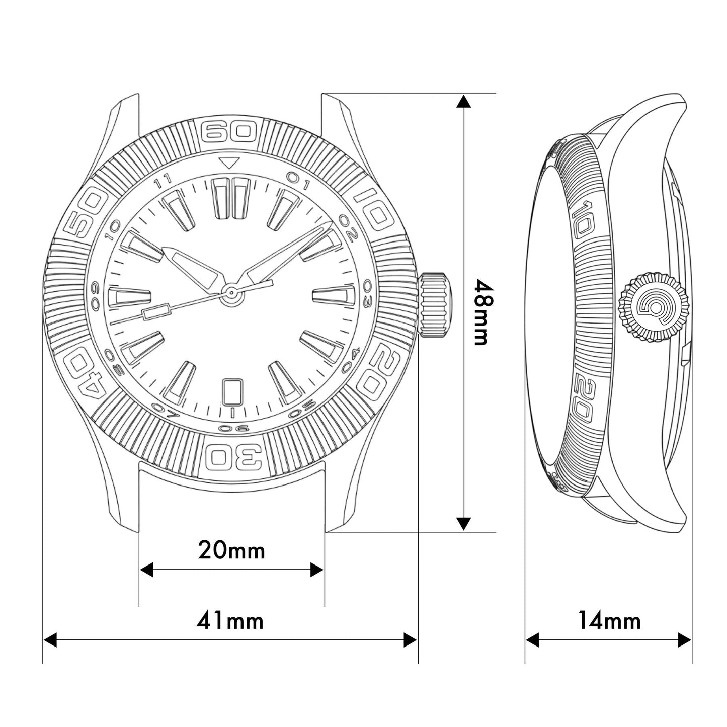 Crawler One - Ceramic-Enamel Dial - Kraken’s Wrath - Preorder