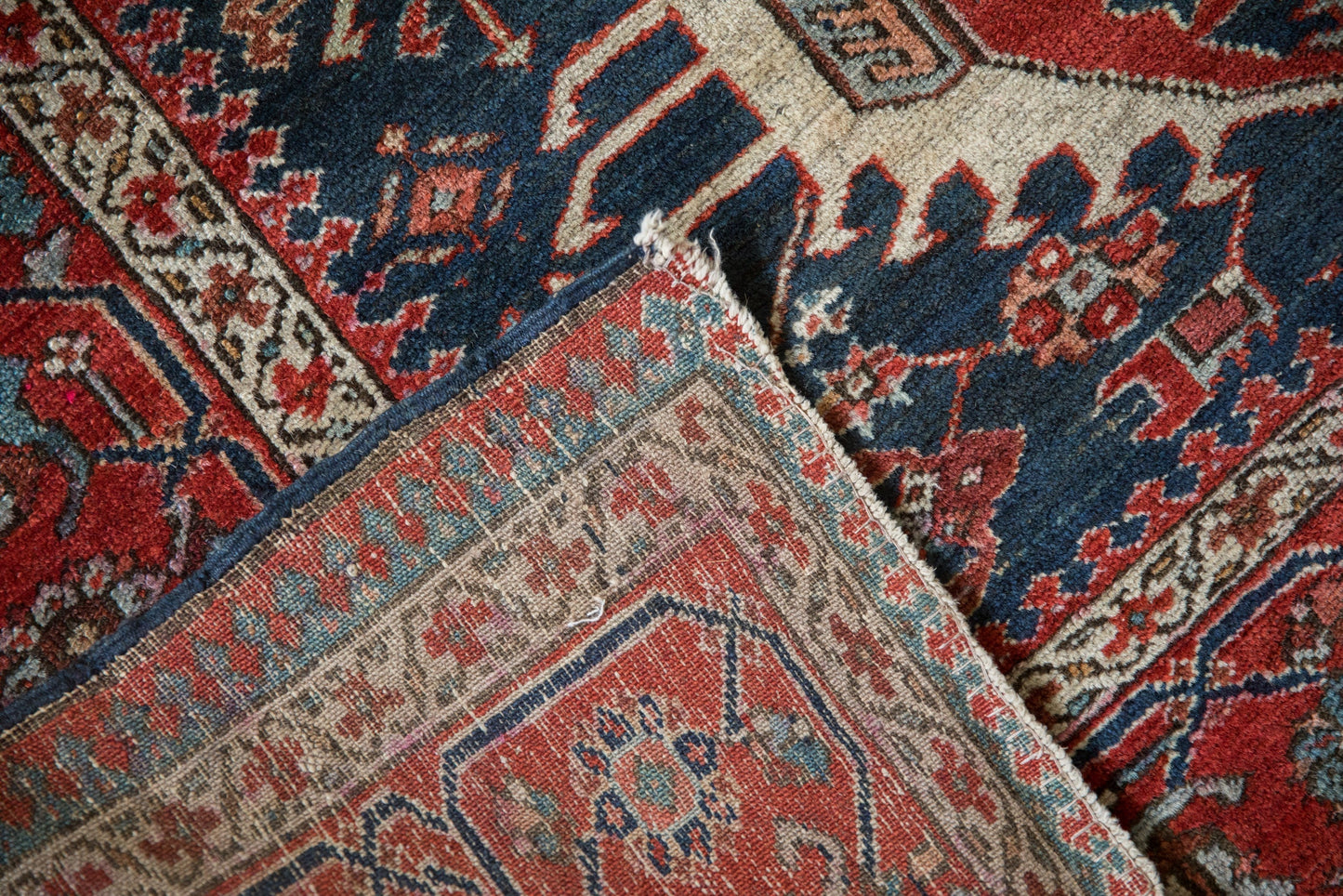 4.5x5.5 Antique Fine Karaja Square Rug