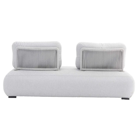 2-seters tekstilsofa med tauryggstøtte 199 x 99 x 77 cm