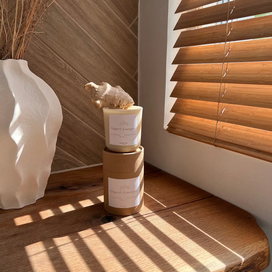 Ginger & Lemongrass Scented Candle