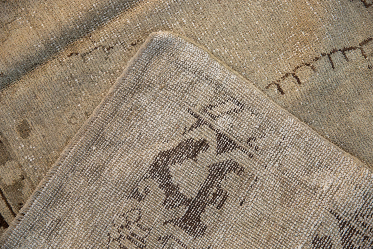 7x10 Vintage Distressed Oushak Carpet