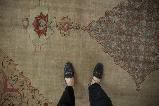 8x12 Vintage Distressed Tabriz Carpet