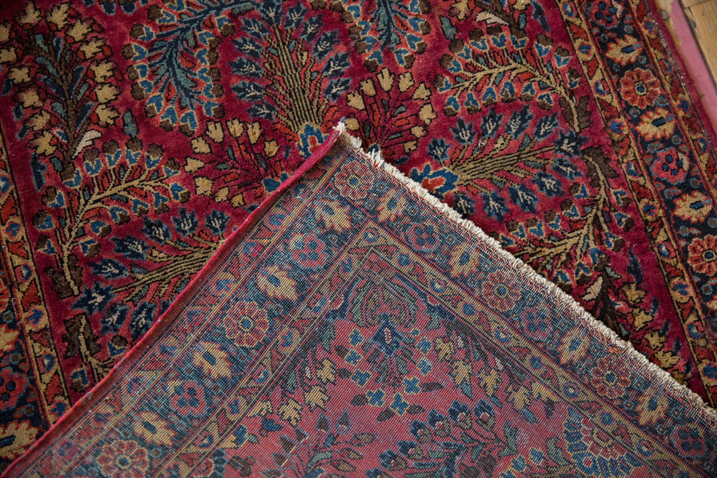 2.5x5 Vintage American Sarouk Rug Runner