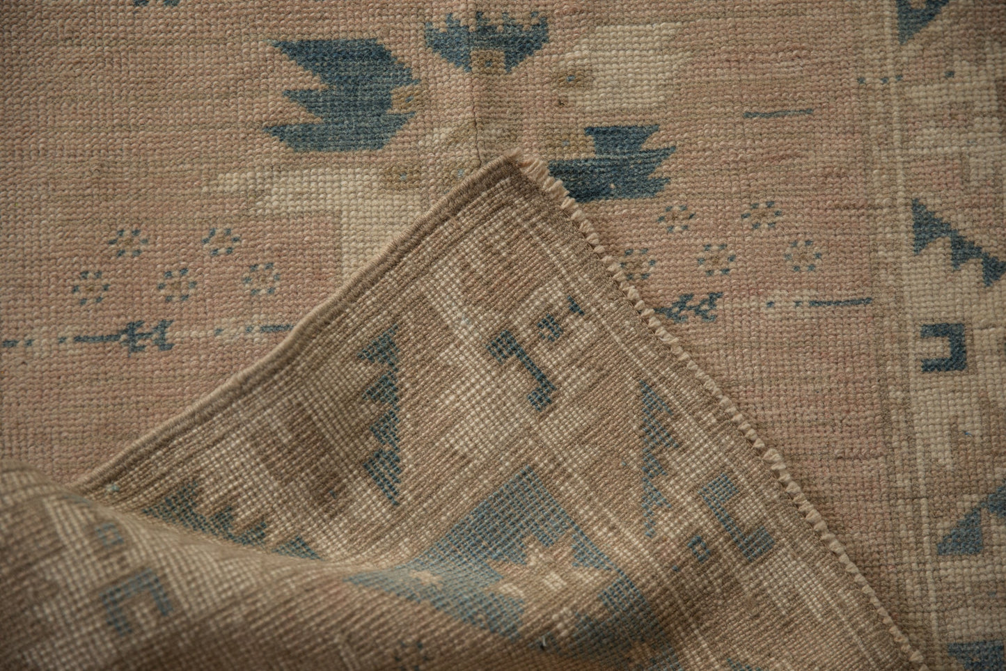 2.5x11.5 Vintage Distressed Oushak Rug Runner